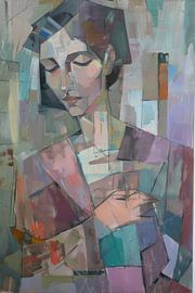 Geometric woman by Poster Art Shop