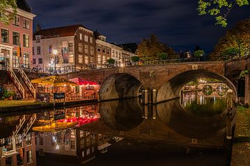 Quiet evening on Utrecht's Oudegracht canal
