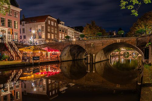 Rustige avond aan de Utrechtse Oudegracht