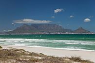 Blouberg strand met uitzicht op Kaapstad Zuid Afrika van Peter Schickert thumbnail