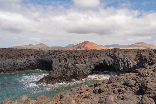 Los Hervideros en Timanfaya op Lanzarote