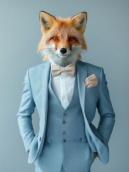 Fox in suit by Wall Wonder