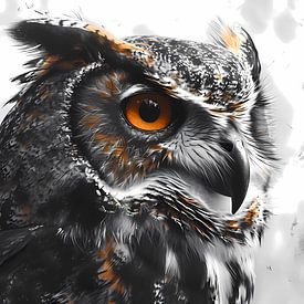 Owl look: Wisdom in Orange by Mysterious Spectrum