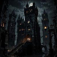 gothic city, steampunk