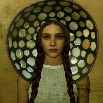 Popart Beauty Mosaic Crown Gold