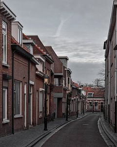 Gezellige straat in Bergen op Zoom