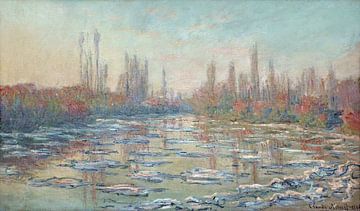Drijvend ijs op de Seine 02, Claude Monet