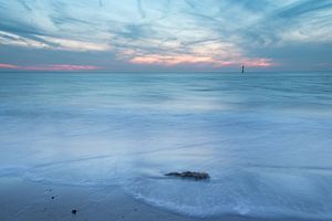 Coucher de soleil sur la plage de Haamstede
