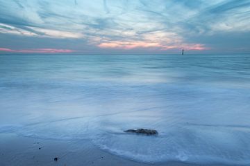 Sunset at Haamstede beach by Heidi Bol
