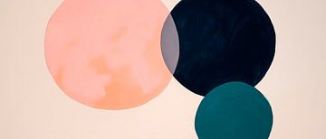 Colourful circles - Abstract composition by Poster Art Shop
