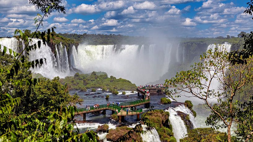 The Iguazu Falls between Argentina and Brazil by Roland Brack