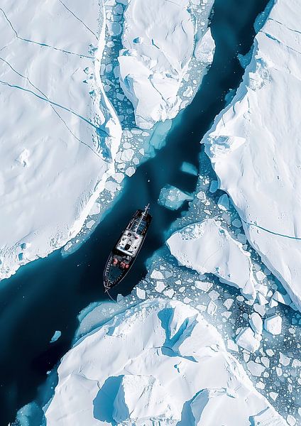 Ein Boot, grenzenlos von fernlichtsicht
