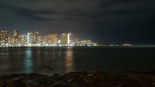 Skyline van Honolulu en Waikiki.