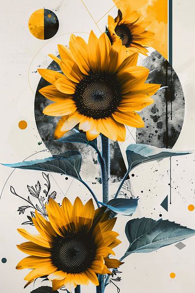 Sunflowers by Poster Art Shop