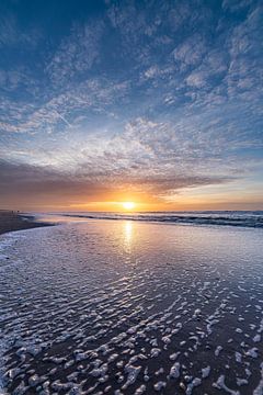 Sunset on the beach by Yanuschka | Fotografie Noordwijk