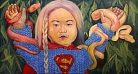 Kim Jong-un als Supergirl von Bert Jan Nieuwenhuize Miniaturansicht