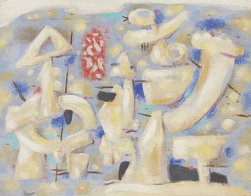 Willi Baumeister - Figures sur bleu (1950) sur Peter Balan