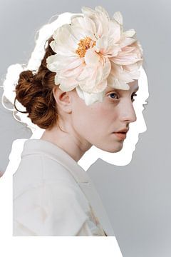 Mädchen mit der Blume von Carla Van Iersel