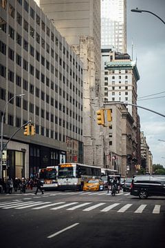 Traffic lights at New York by Bas de Glopper