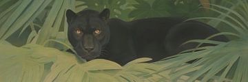 Schwarzer Panther im Dschungel von Whale & Sons