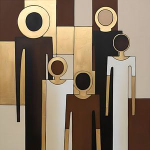 Famille de cinq personnes