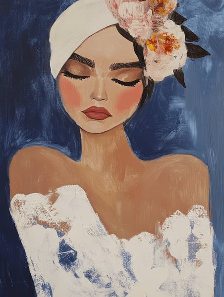 Modern dromerig portret van Carla Van Iersel