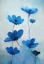 Blaue Blume von Angel Estevez Miniaturansicht