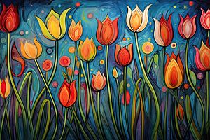 Tulipes abstraites