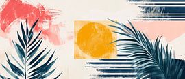 Une ambiance tropicale avec des formes géométriques sur Poster Art Shop