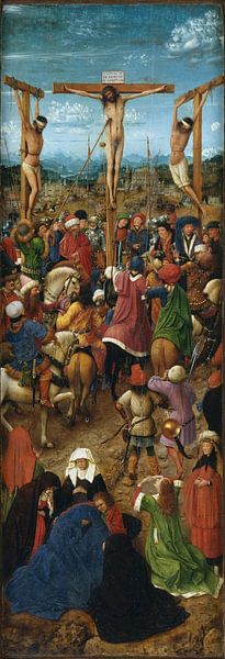 Jan Van Eyck - Tweeluik, linker paneel van 1000 Schilderijen