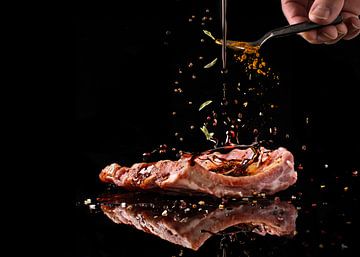 marinating spareribs by Alex Neumayer