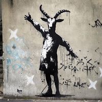 Kunst muur | Banksy Stijl | Graffiti