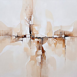Abstract work in shades of beige