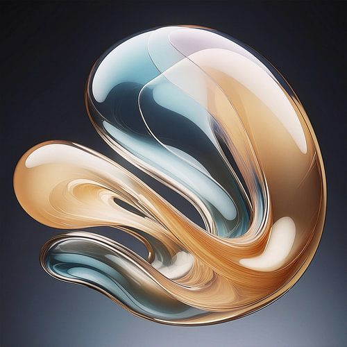 Glas Form mit Muster