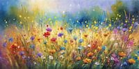 Zomers Veld met Wilde Bloemen