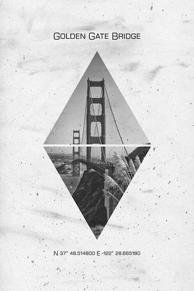 Koordinaten SAN FRANCISCO Golden Gate Bridge von Melanie Viola