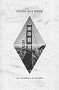 Koordinaten SAN FRANCISCO Golden Gate Bridge von Melanie Viola Miniaturansicht