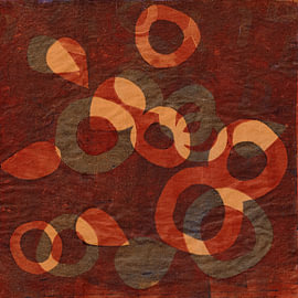 Abstract Circular Pattern in Fall Colors