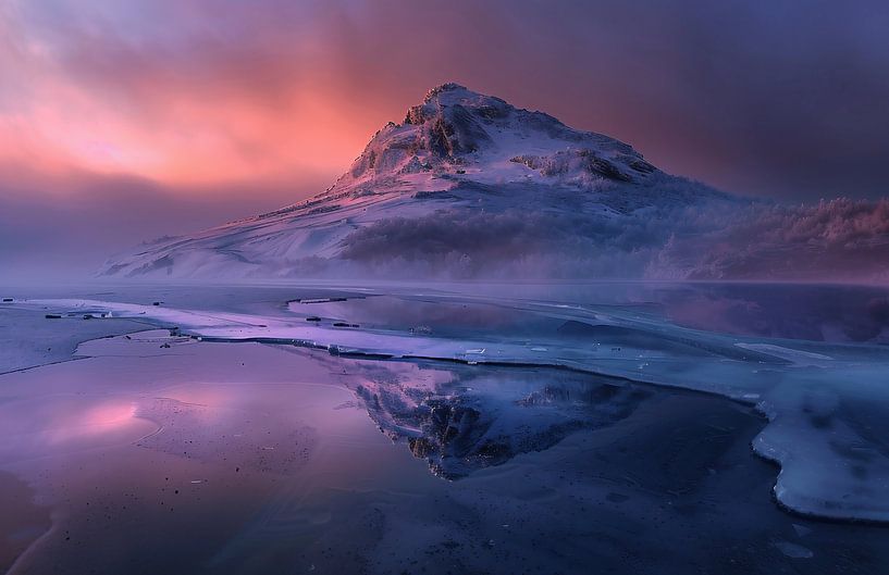 Morgenlicht Reflexion von fernlichtsicht