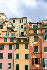 Die Farben der Cinque Terre in Ligurien | Fotodruck Italien | Europa farbenfrohe Reisefotografie