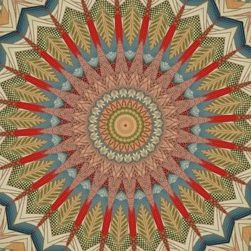 Mandala autumn leaves by Christine Bässler