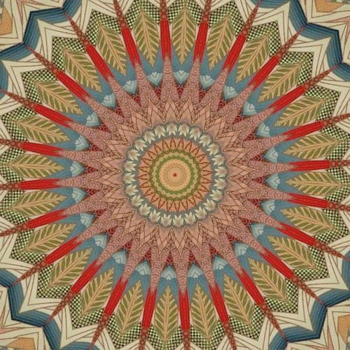 Mandala autumn leaves by Christine Bässler