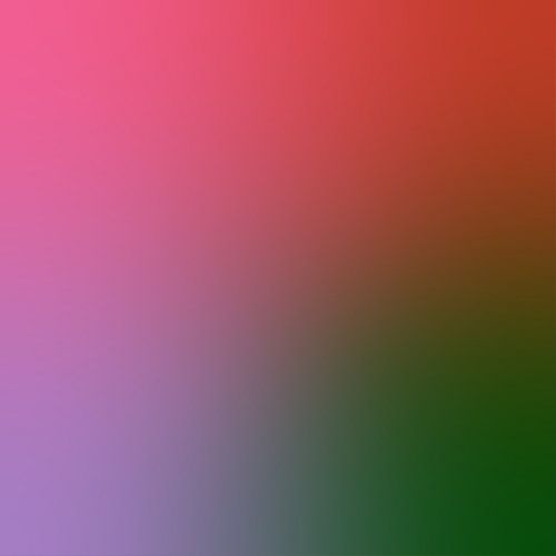 Retro jaren 70 neonkunst. Abstract kleurverloop in framboos, lila, groen, koraal.