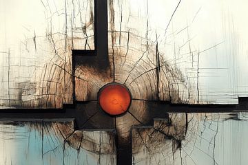 Abstract hout van Ton Kuijpers