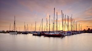 Hafen Edam bei Sonnenaufgang von John Leeninga