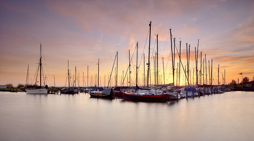 Hafen Edam bei Sonnenaufgang von John Leeninga