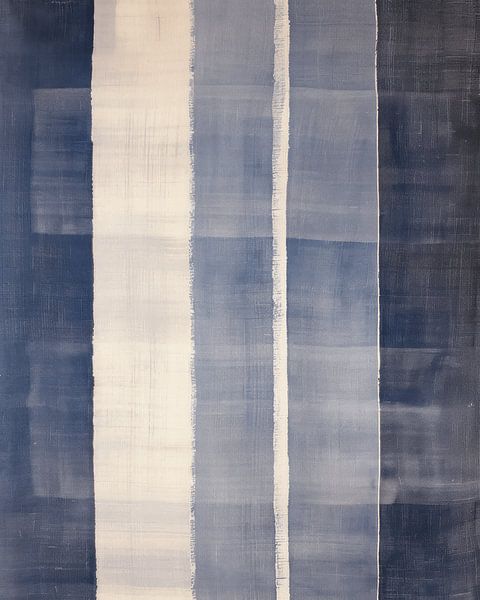 Modern abstract in different shades of blue by Studio Allee