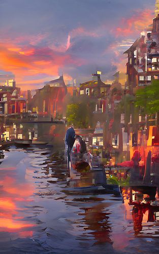 Lever de soleil à Amsterdam