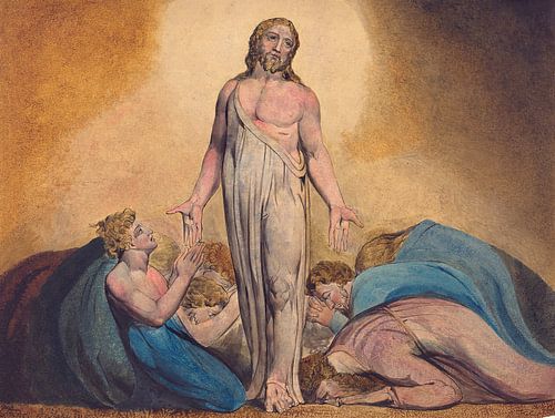 William Blake. Christus verschijnt aan zijn discipelen