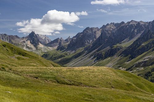 Zomerlandschap in de bergen van Valloire, Frankrijk